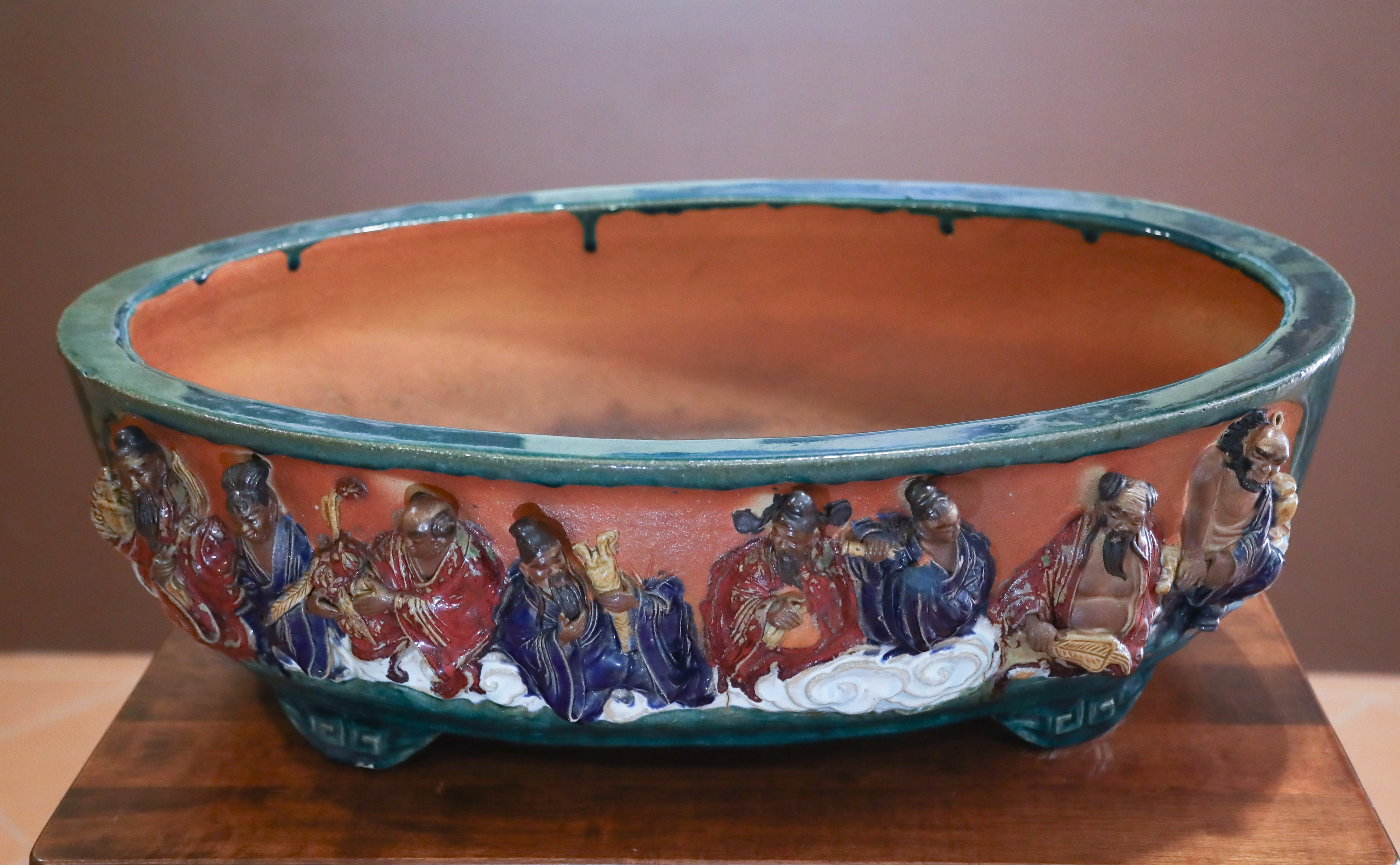 8 IMMORTALS BONSAI PLANTER BOWL